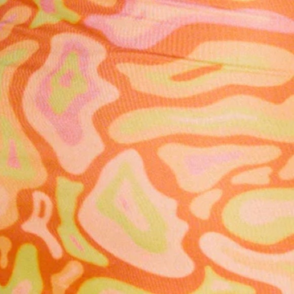 NWT PRINCESS POLLY- SIZE 2 Orange and green skirt - Picture 3 of 4